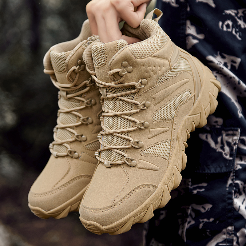 Men'S Shoes Dq - Botas militares masculinas, respiráveis, com cadarço,