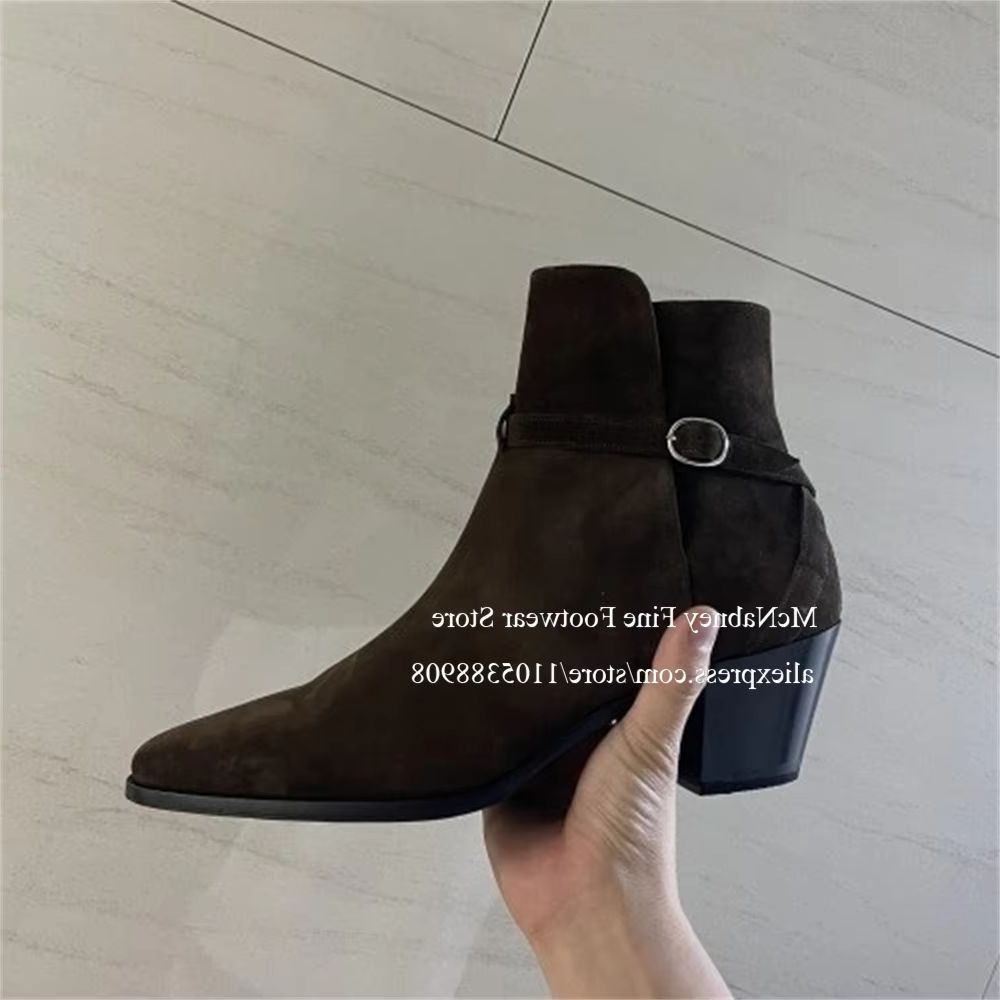 Men Shoes Formal - Botas Chelsea Masculinas de Luxo em