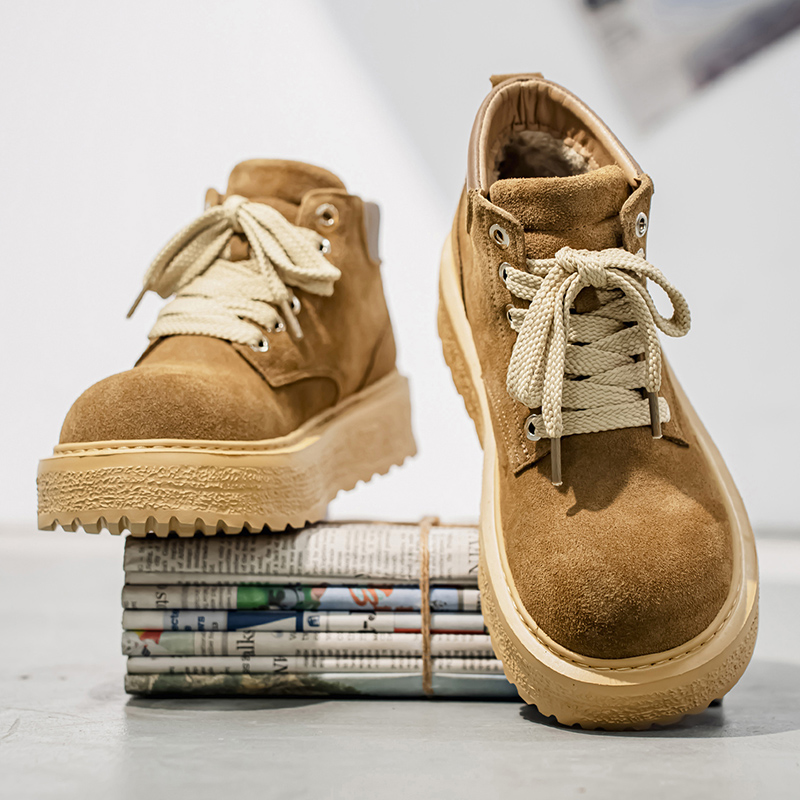 Men'S Shoes For Work - Botas masculinas de camurça de alta