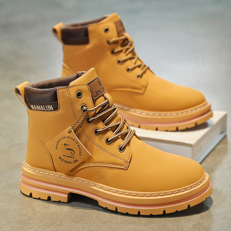 Clássico masculino botas de ca - Men'S Shoes Dq avaliação e preço