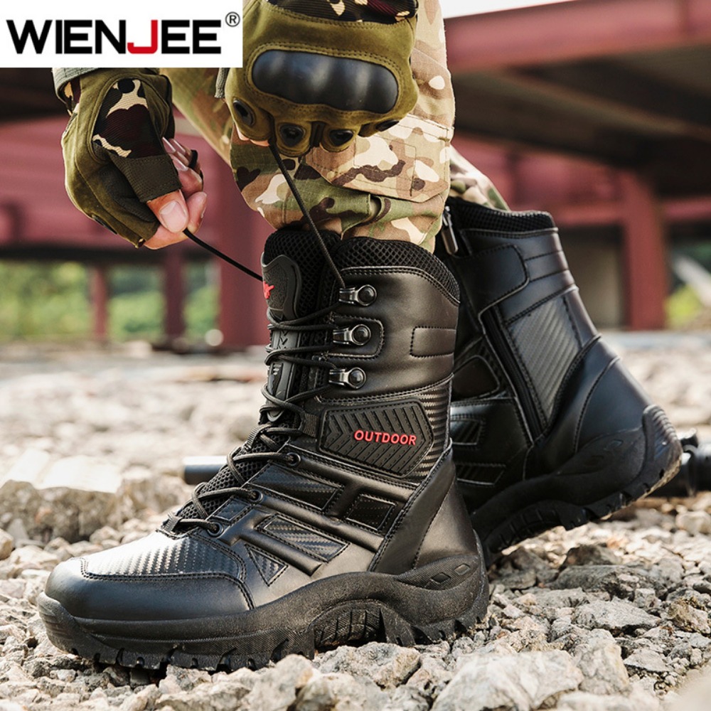 Botas masculinas de couro de a - Men'S Shoes Hiking avaliação e preço