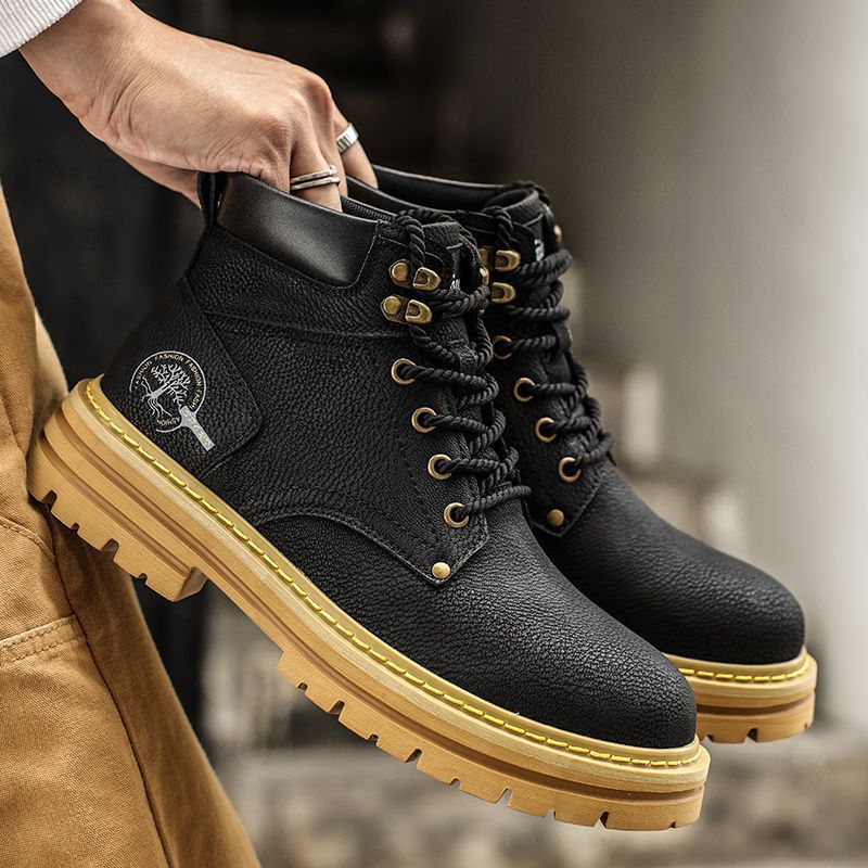 Moda masculina botas primavera - Men'S Shoes For Work avaliação e preço