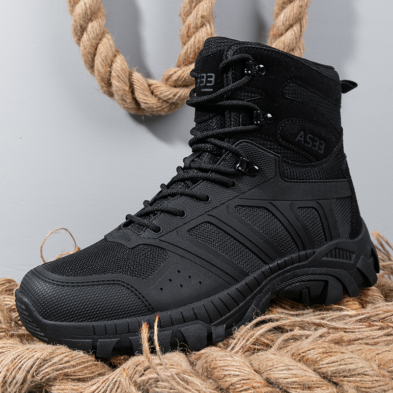 Homens botas táticas rendas at - Men'S Shoes Hiking avaliação e preço