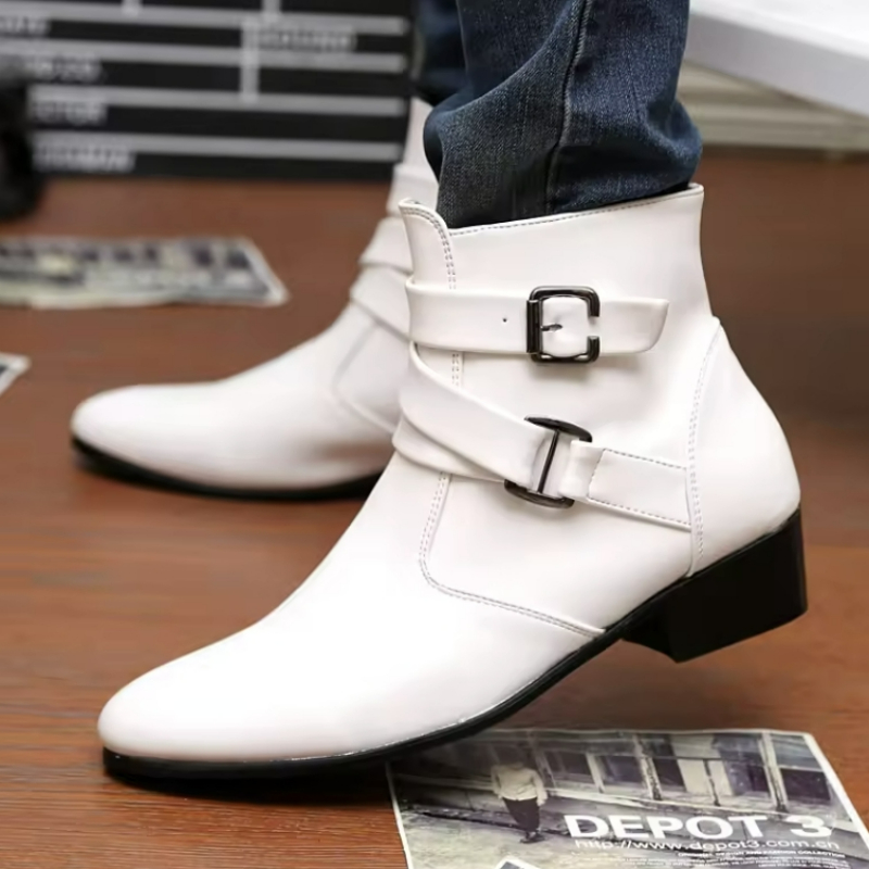 Botas masculinas de luxo de co - Men Shoes Formal avaliação e preço