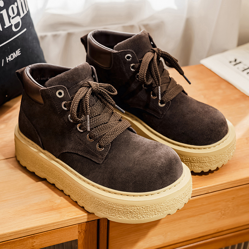 Botas masculinas de camurça de - Men'S Shoes For Work avaliação e preço