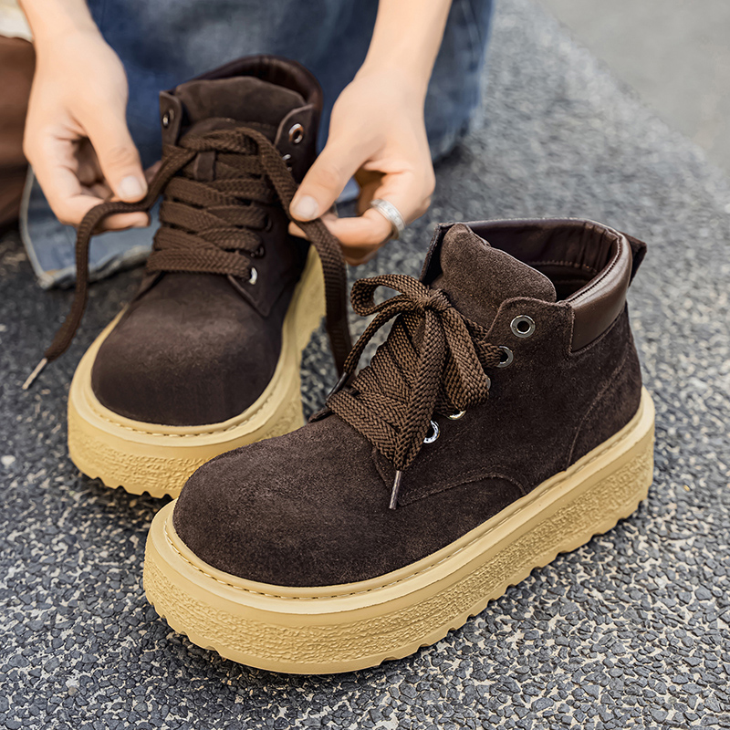 Botas masculinas de camurça de - Men'S Shoes For Work avaliação e preço