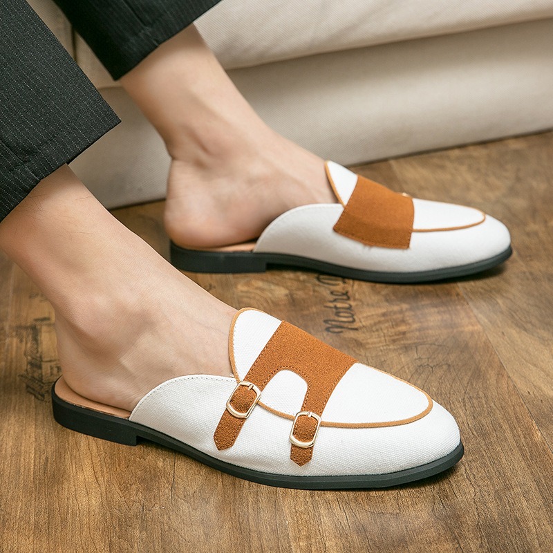 Mules de lona metade sapatos p - Men Shoes Formal avaliação e preço
