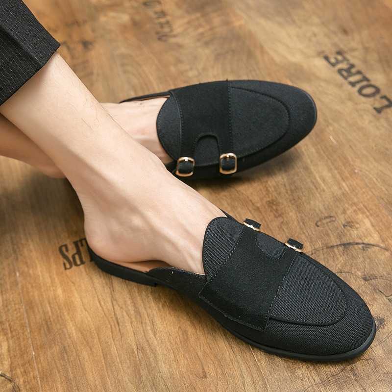 Mules de lona metade sapatos p - Men Shoes Formal avaliação e preço