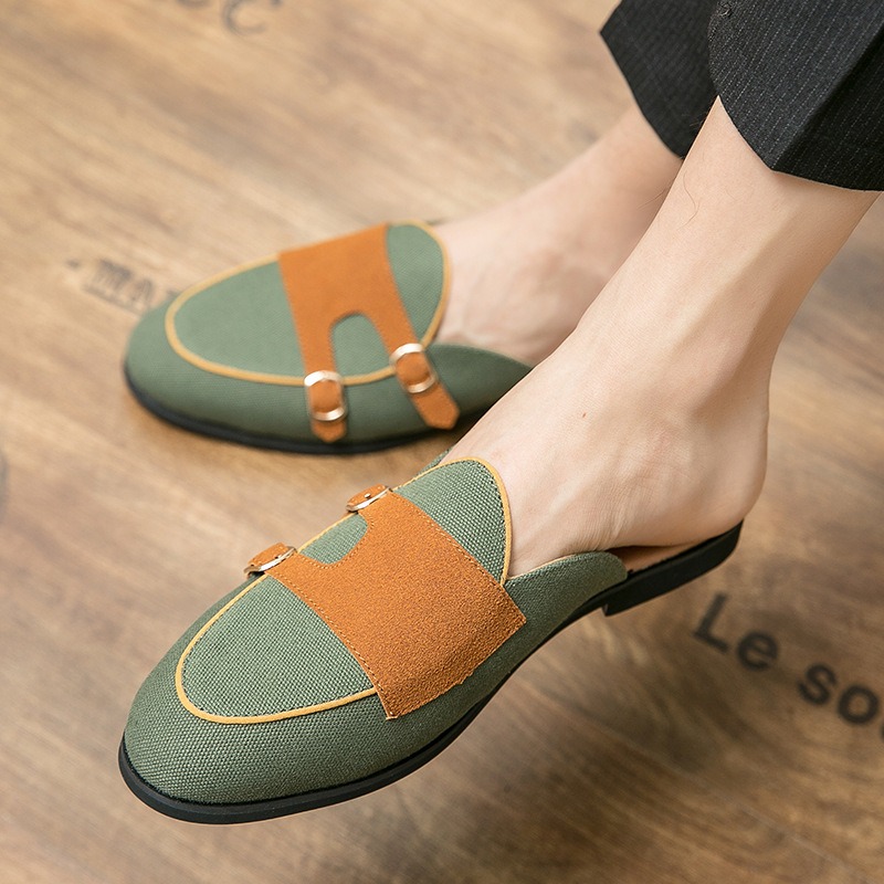 Mules de lona metade sapatos p - Men Shoes Formal avaliação e preço